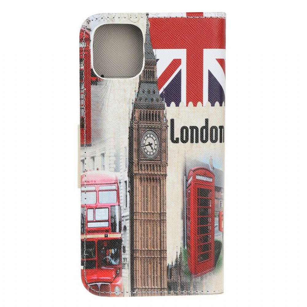 Flip Case Für iPhone 13 Mini Londoner Leben