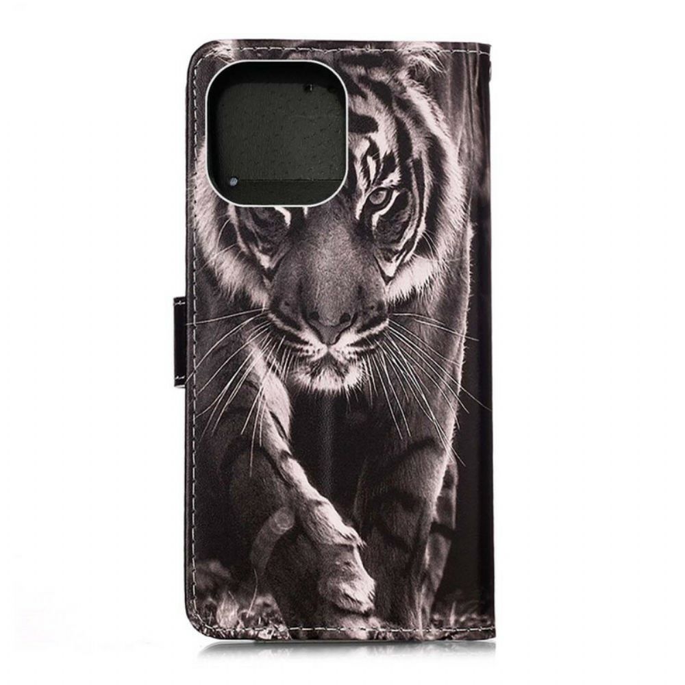 Flip Case Für iPhone 13 Mini Nachtiger