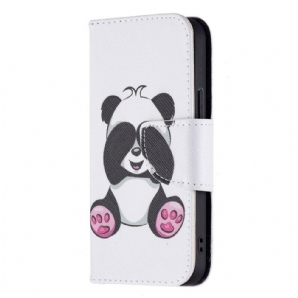 Flip Case Für iPhone 13 Mini Panda-spaß