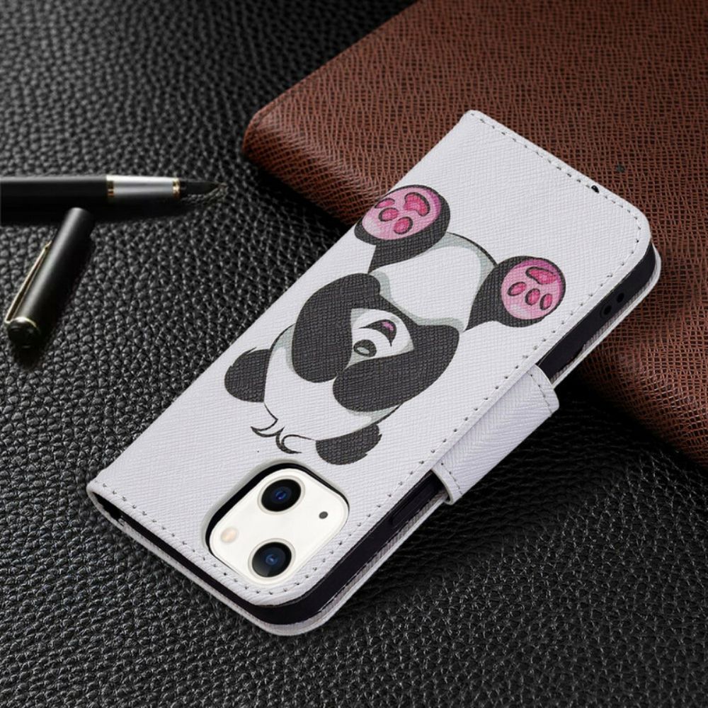 Flip Case Für iPhone 13 Mini Panda-spaß