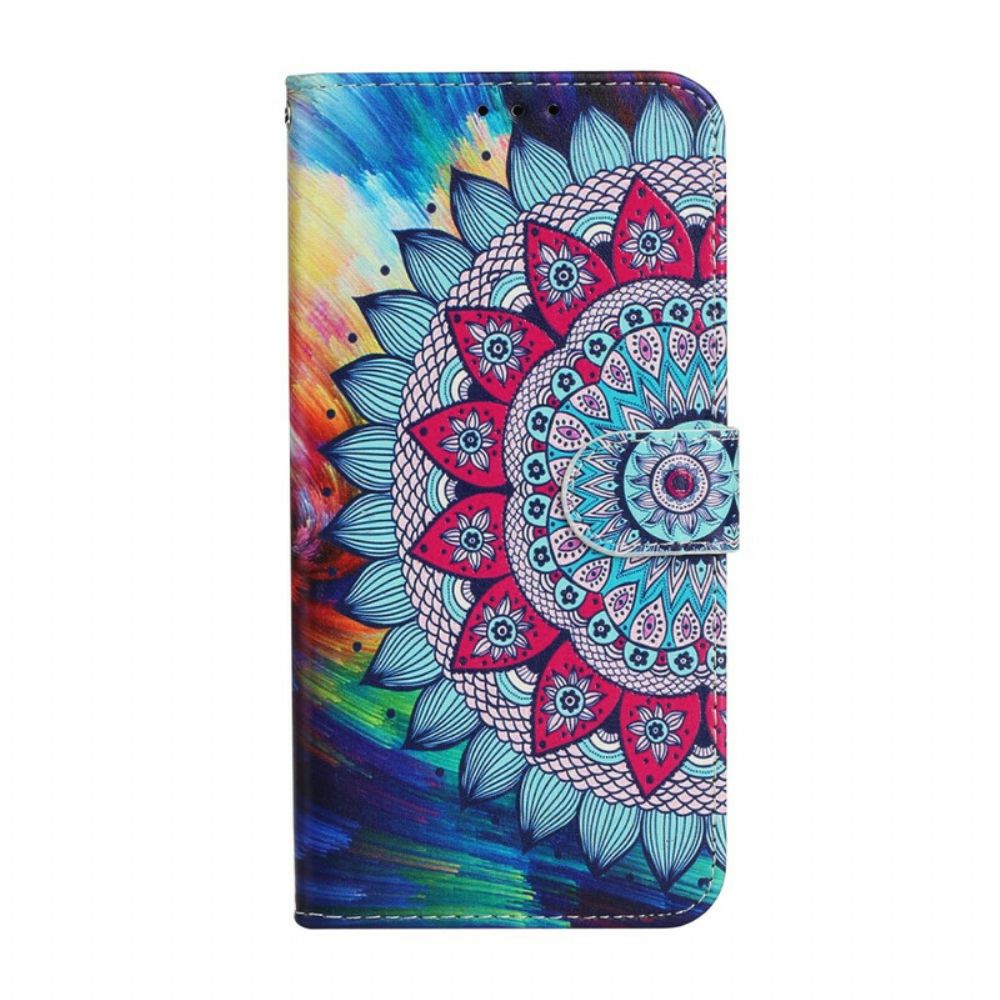 Flip Case Für iPhone 13 Mini Ultrabuntes Mandala