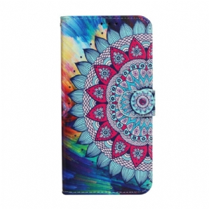 Flip Case Für iPhone 13 Mini Ultrabuntes Mandala