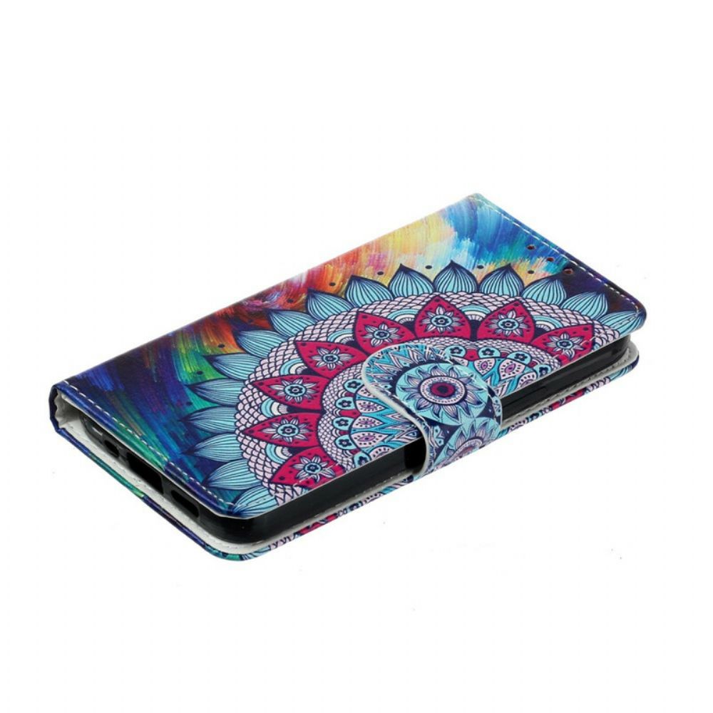 Flip Case Für iPhone 13 Mini Ultrabuntes Mandala