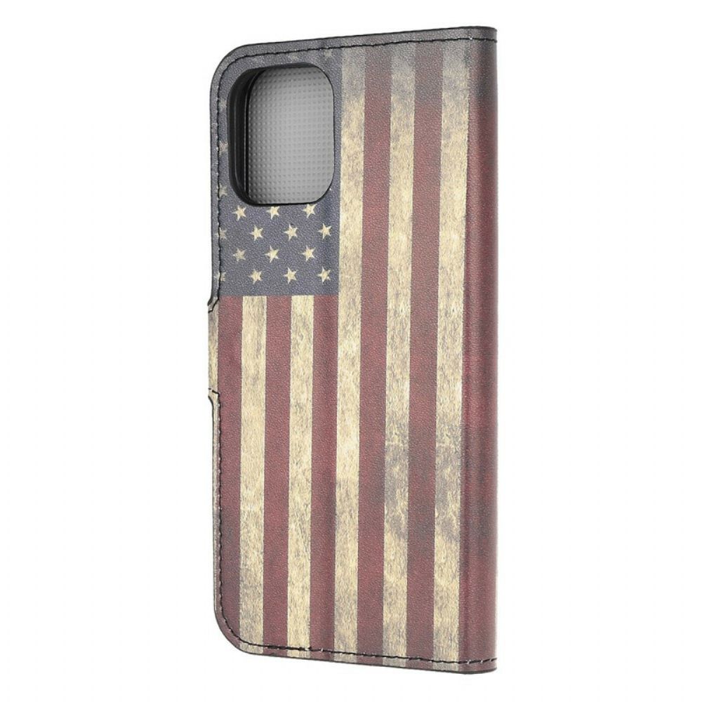 Flip Case Für iPhone 13 Mini Us-flagge