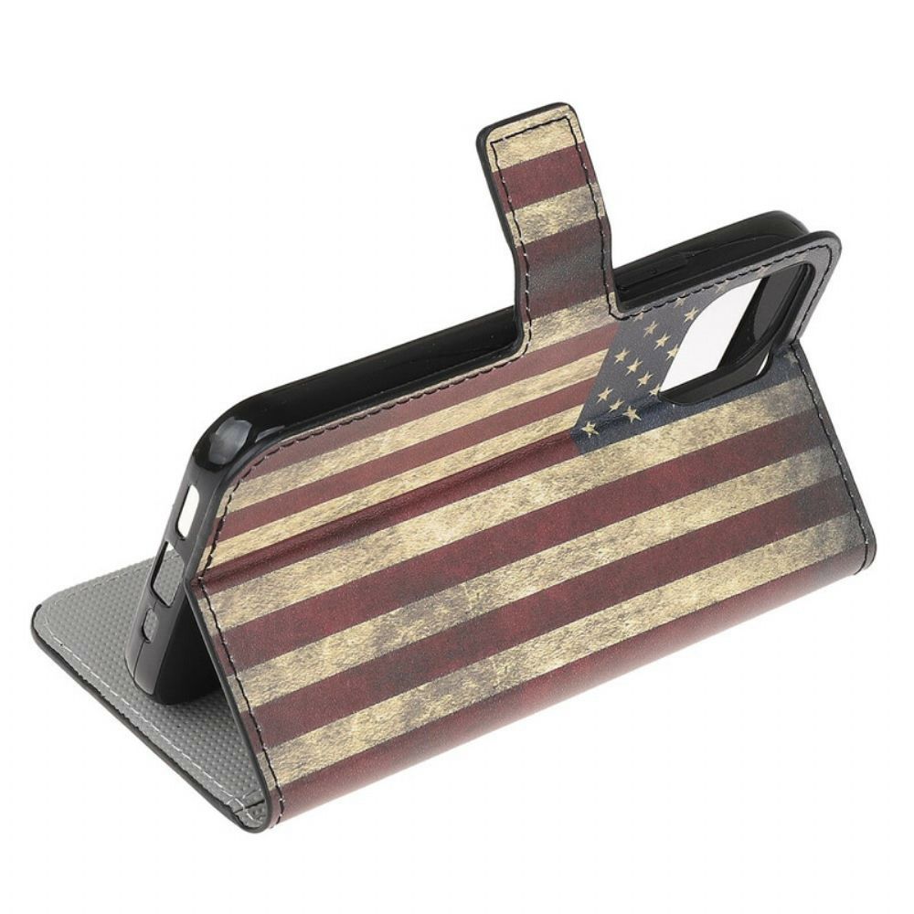 Flip Case Für iPhone 13 Mini Us-flagge