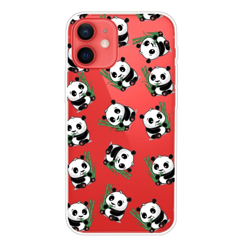 Handyhülle Für iPhone 13 Mini Kleine Pandas