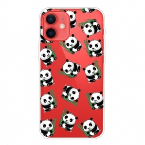 Handyhülle Für iPhone 13 Mini Kleine Pandas