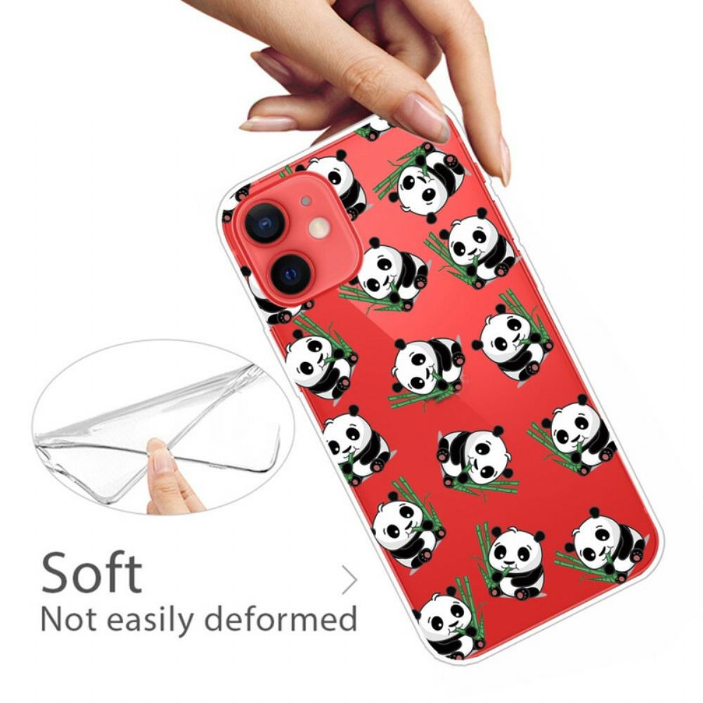 Handyhülle Für iPhone 13 Mini Kleine Pandas