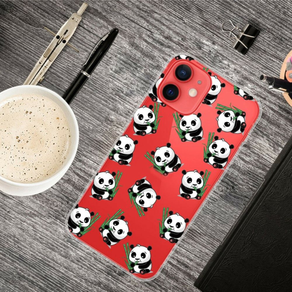 Handyhülle Für iPhone 13 Mini Kleine Pandas