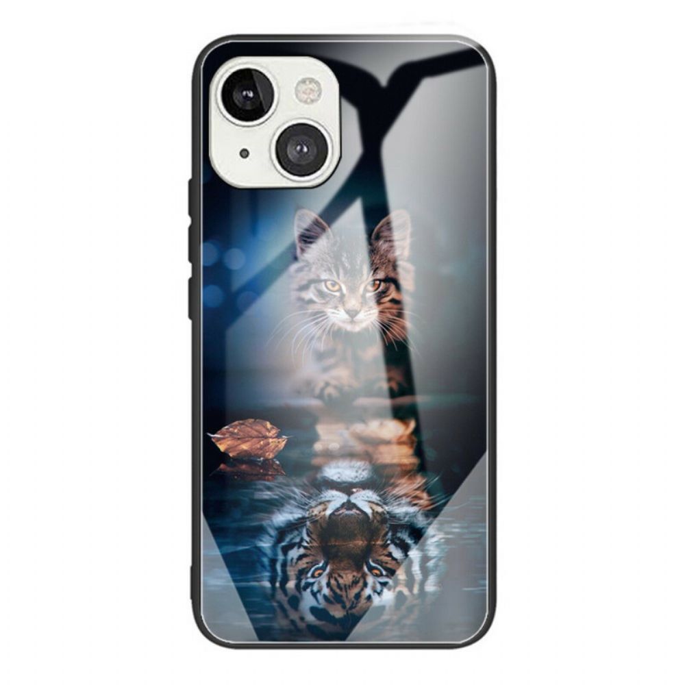 Handyhülle Für iPhone 13 Mini Mein Tiger Panzerglas