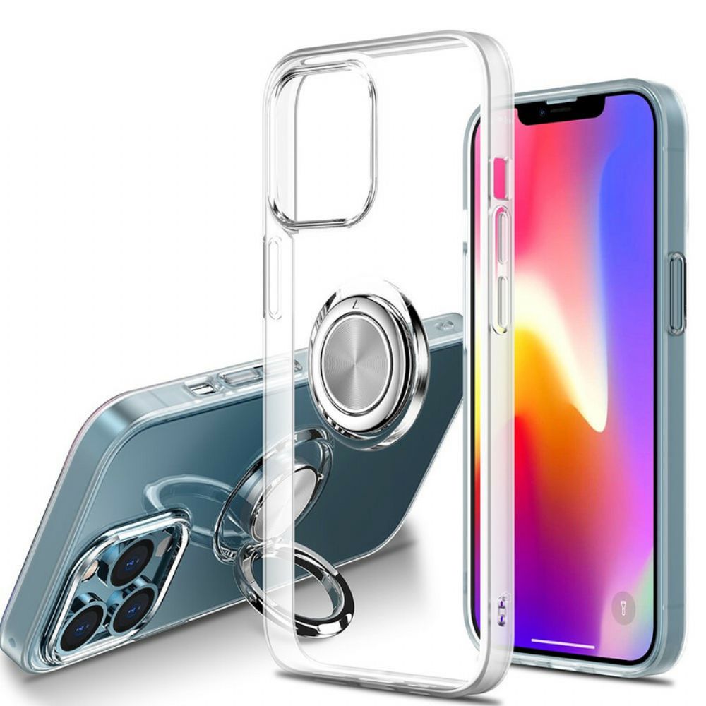 Handyhülle Für iPhone 13 Mini Transparent Mit Ring-unterstützung