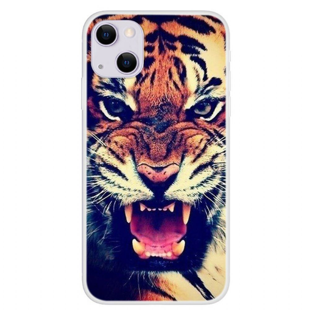 Handyhülle Für iPhone 13 Mini Vorderer Tiger