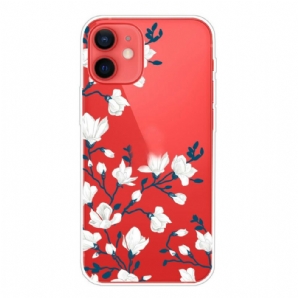 Handyhülle Für iPhone 13 Mini Weiße Blumen