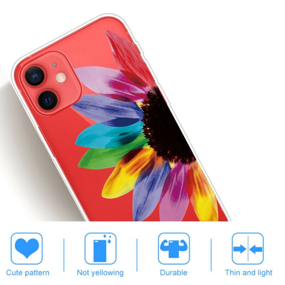 Hülle Für iPhone 13 Mini Bunte Blume