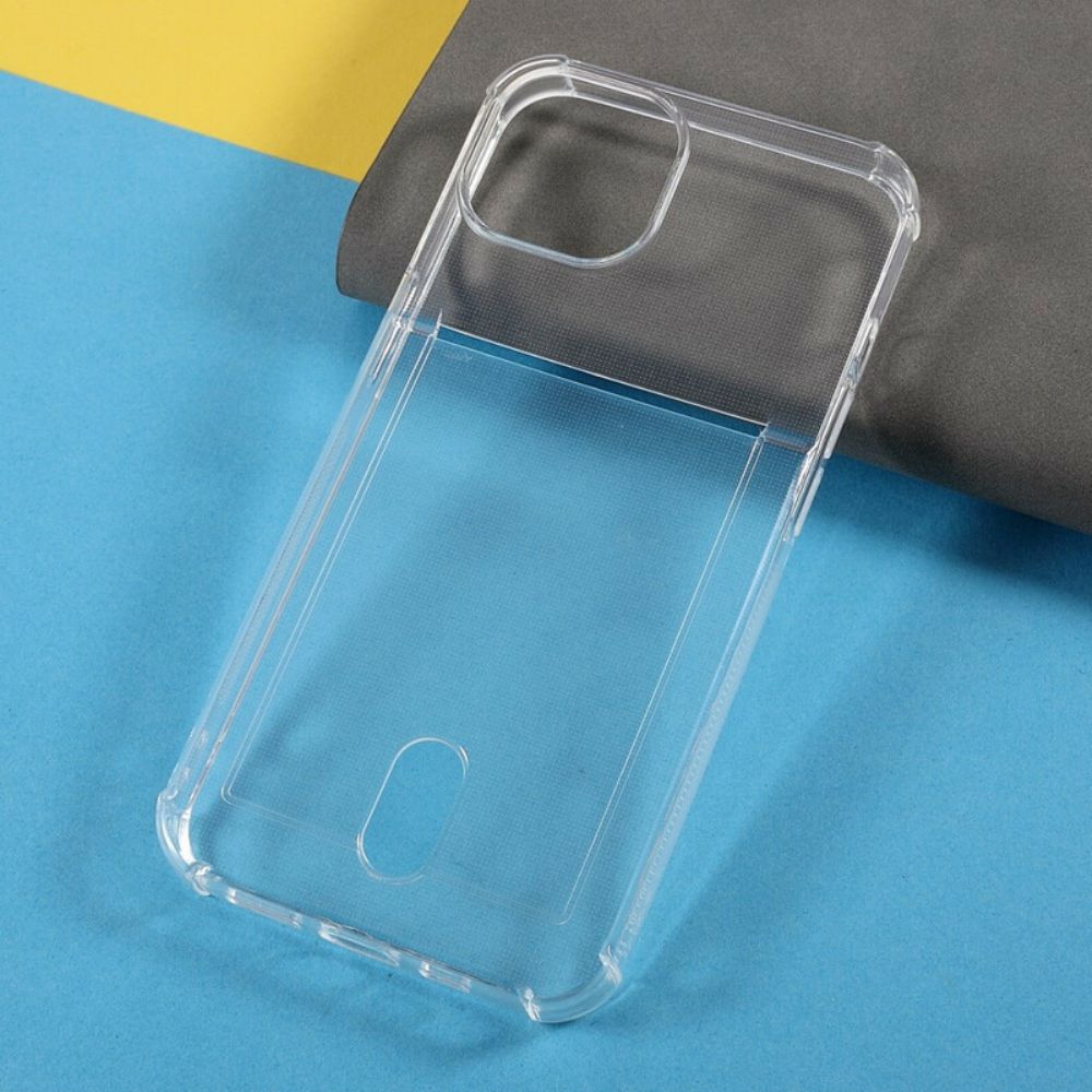 Hülle Für iPhone 13 Mini Farbe Transparenter Kartenhalter