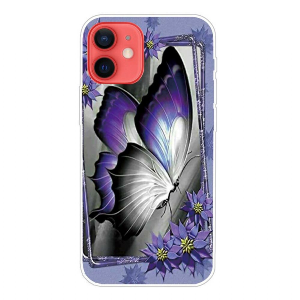 Hülle Für iPhone 13 Mini Königlicher Schmetterling