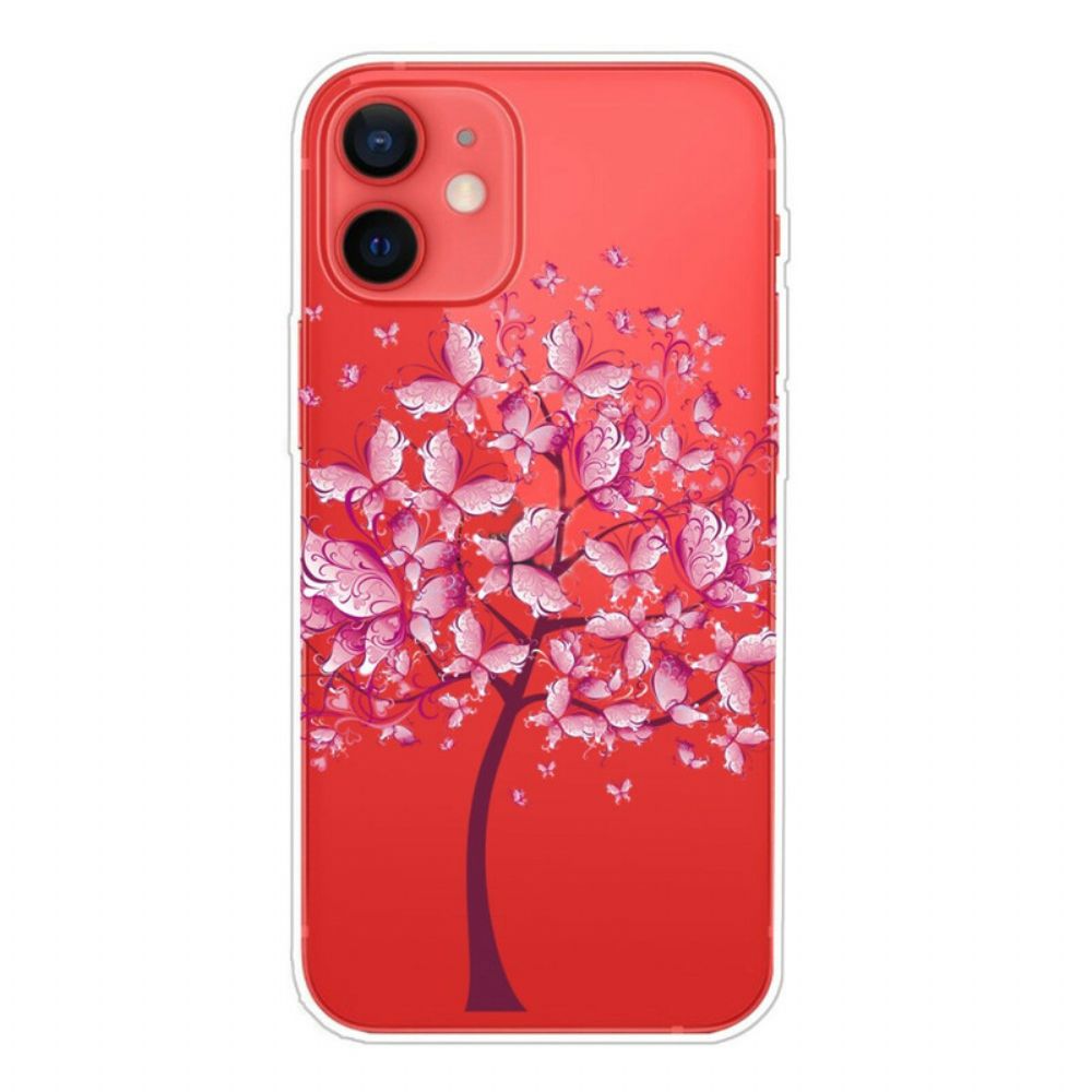 Hülle Für iPhone 13 Mini Rosa Baumkrone