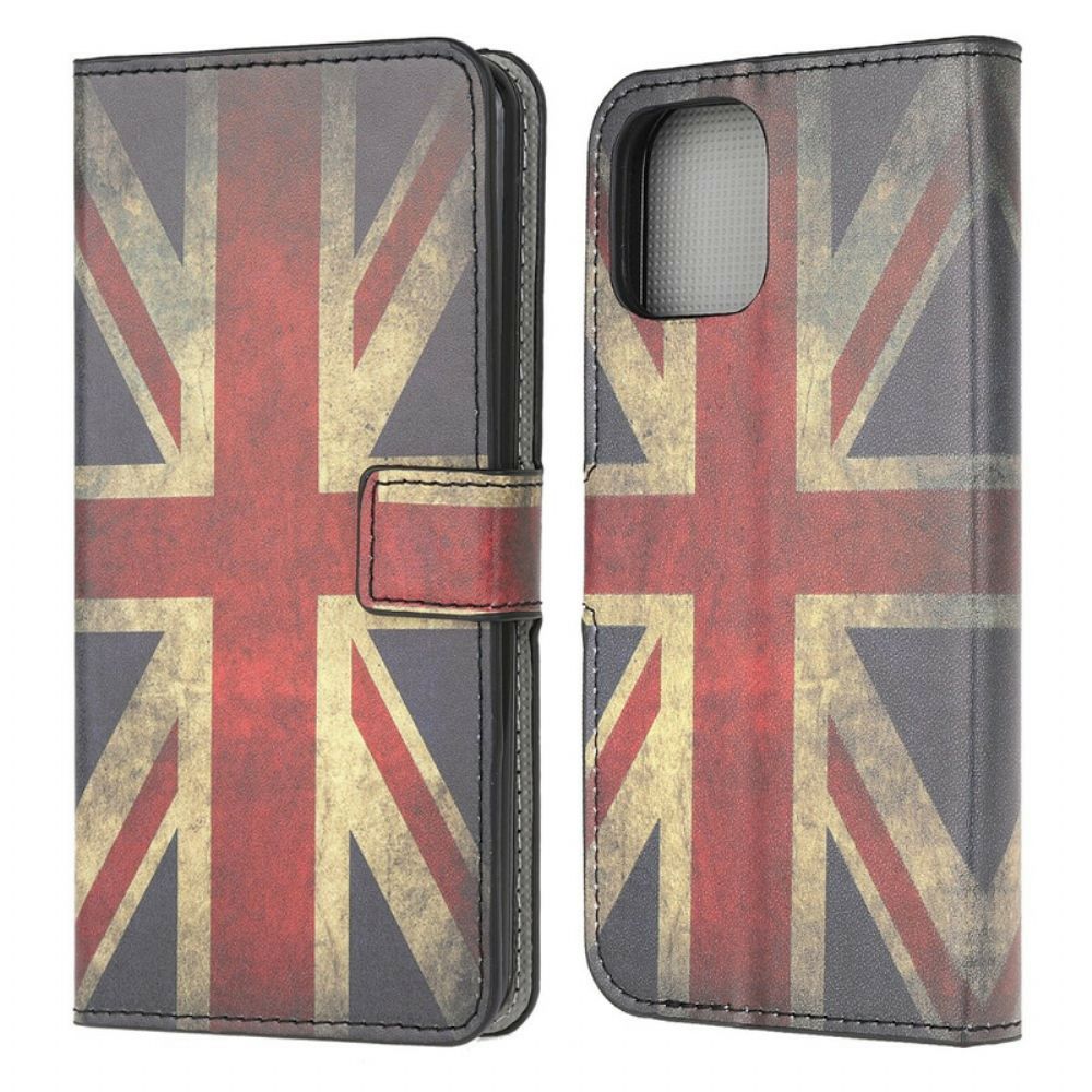 Lederhüllen Für iPhone 13 Mini England-flagge