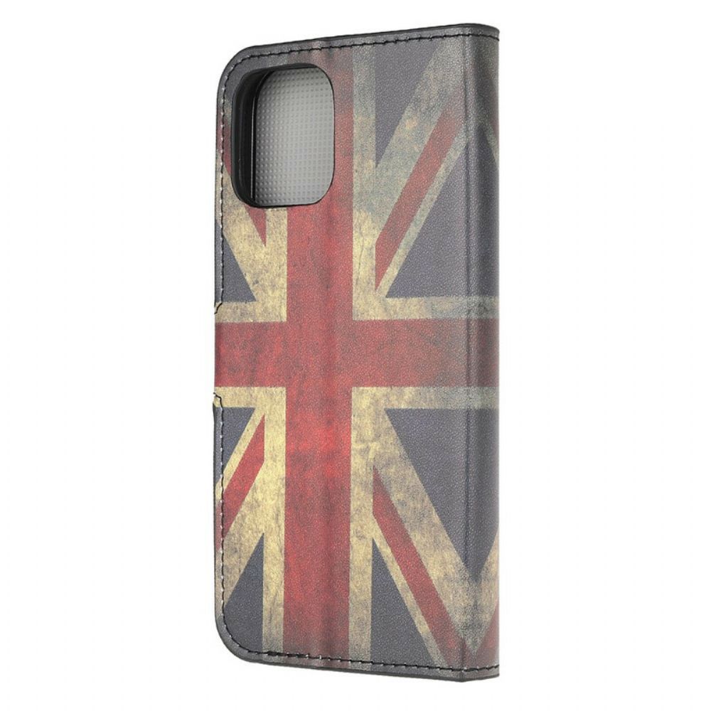 Lederhüllen Für iPhone 13 Mini England-flagge