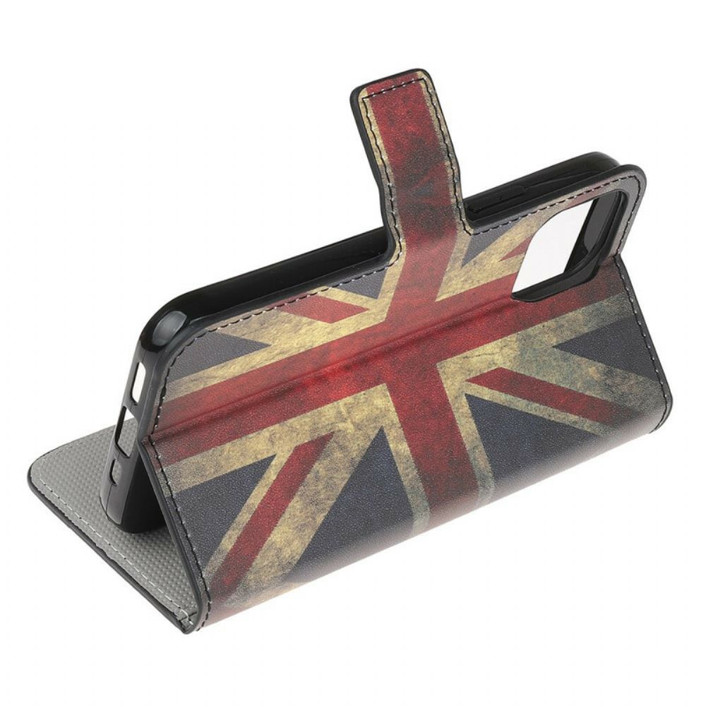 Lederhüllen Für iPhone 13 Mini England-flagge