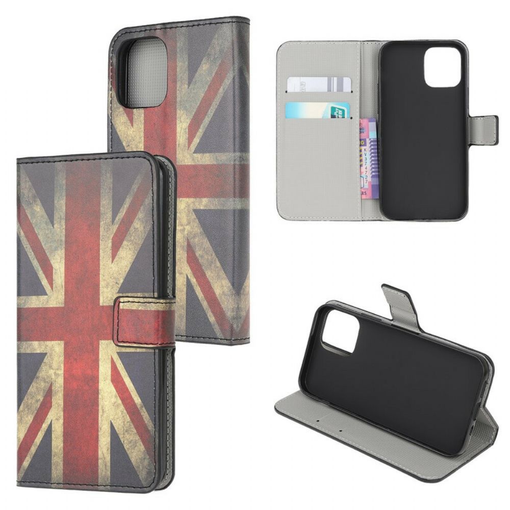 Lederhüllen Für iPhone 13 Mini England-flagge