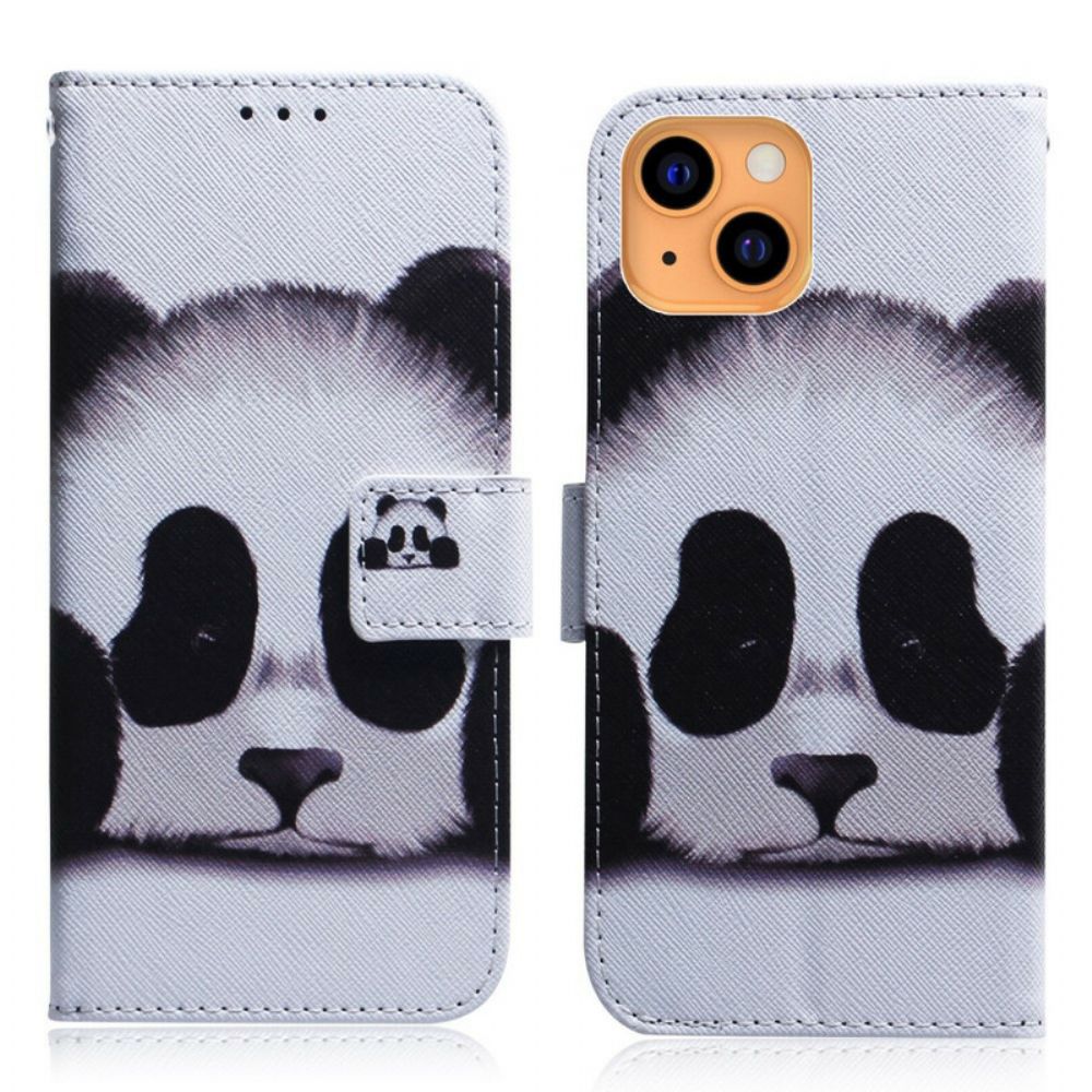 Lederhüllen Für iPhone 13 Mini Pandagesicht