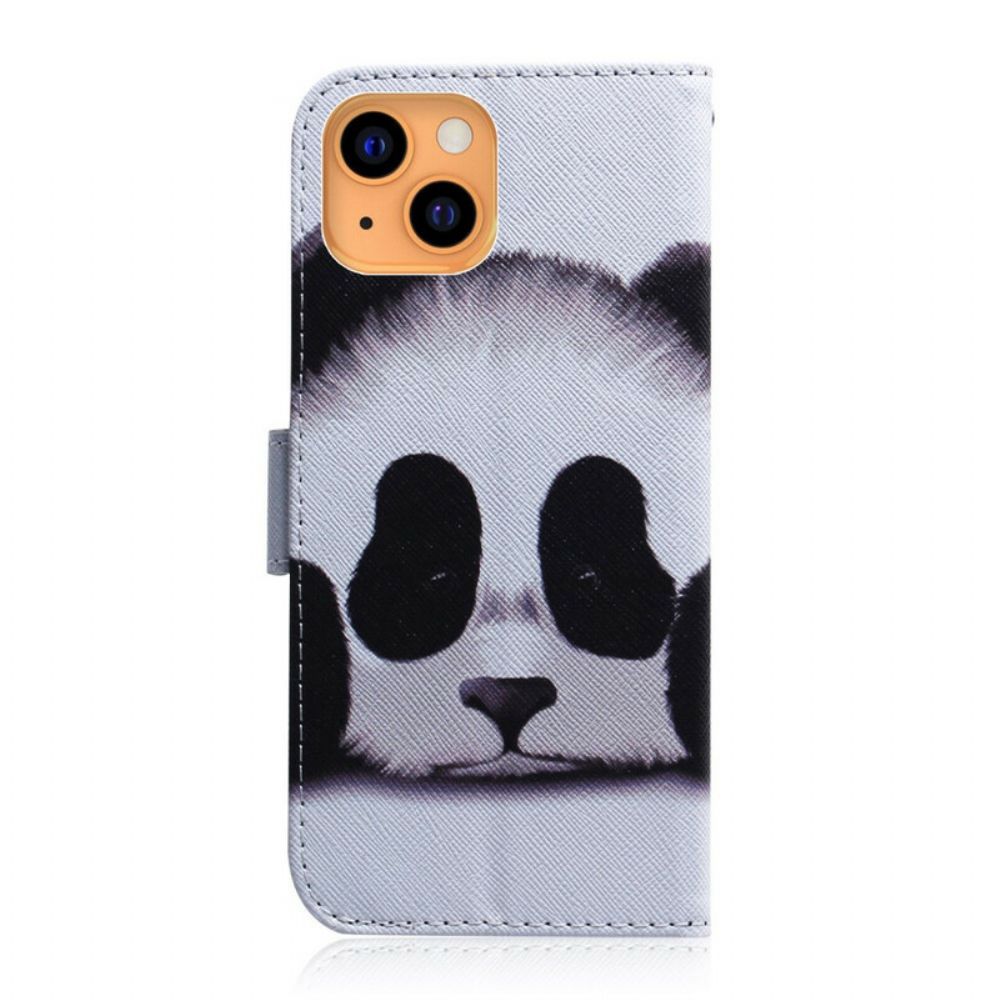 Lederhüllen Für iPhone 13 Mini Pandagesicht