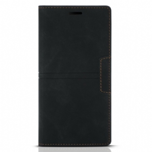 Schutzhülle Für iPhone 13 Mini Flip Case Magnetverschluss Aus Leder Im Couture-stil