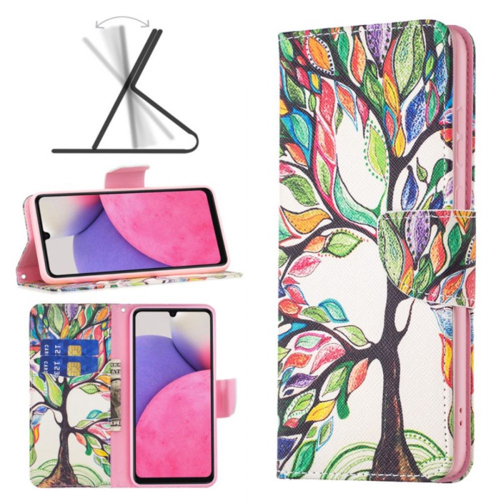 Flip Case Für Samsung Galaxy A33 5G Baum