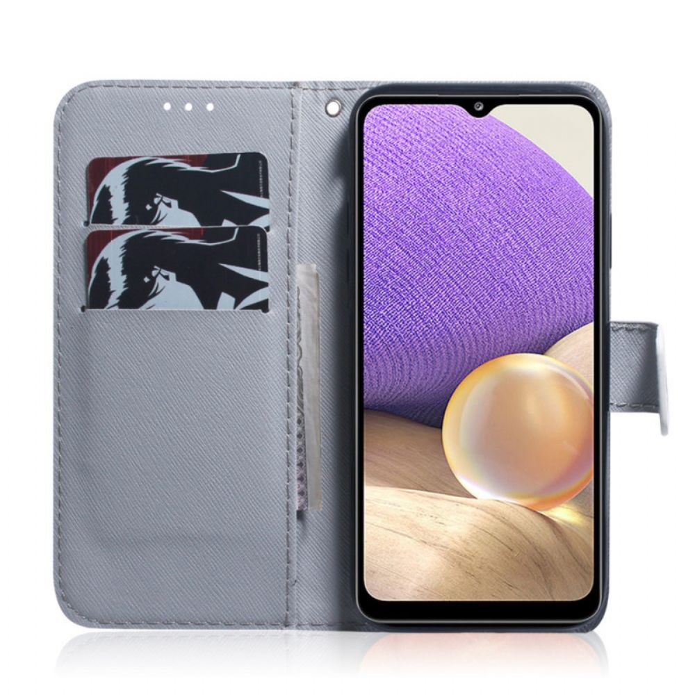 Flip Case Für Samsung Galaxy A33 5G Blühender Ast