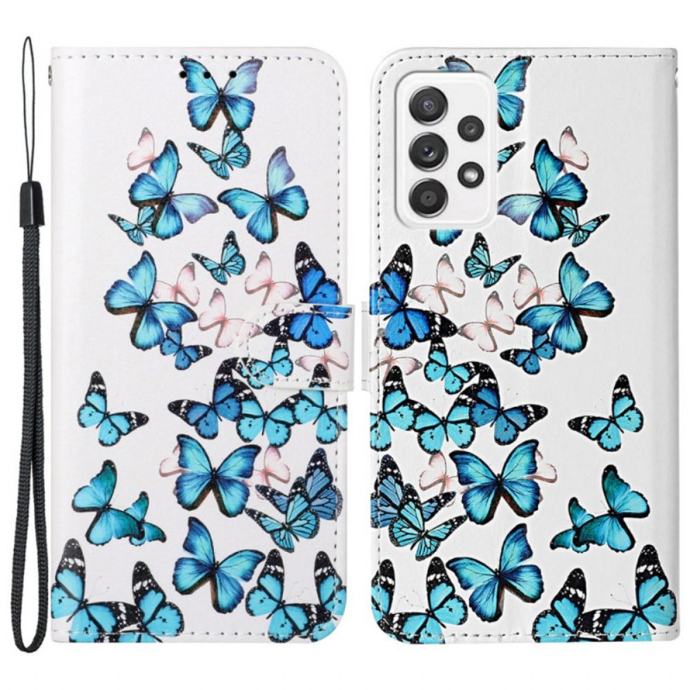 Flip Case Für Samsung Galaxy A33 5G Der Schmetterlingsstil