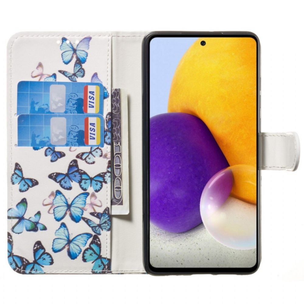 Flip Case Für Samsung Galaxy A33 5G Der Schmetterlingsstil