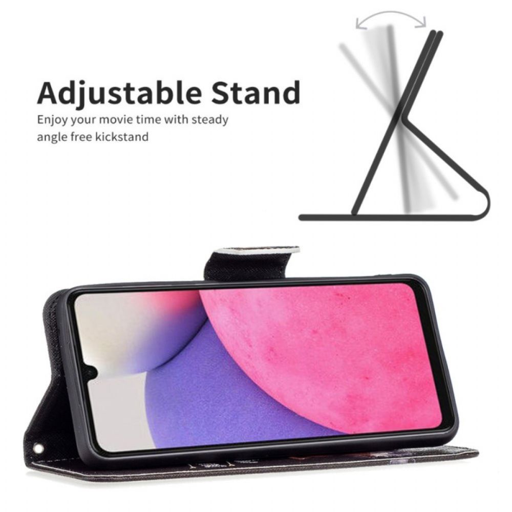 Flip Case Für Samsung Galaxy A33 5G Gefährlicher Bär