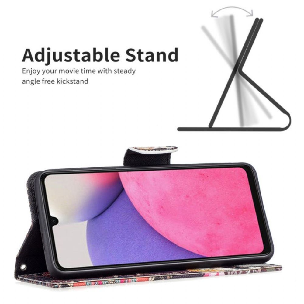 Flip Case Für Samsung Galaxy A33 5G Indischer Elefant