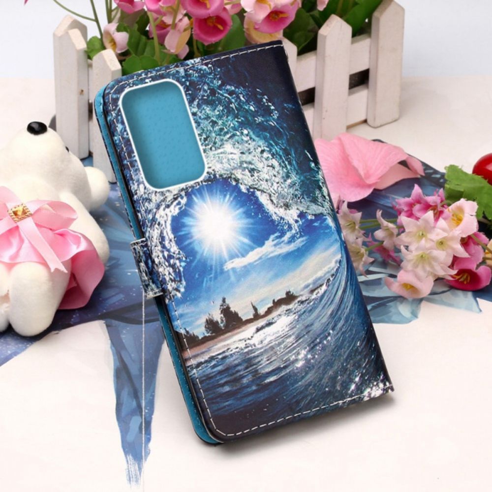 Flip Case Für Samsung Galaxy A33 5G Kiff Die Welle