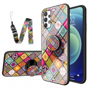 Handyhülle Für Samsung Galaxy A33 5G Magnetischer Patchwork-halter