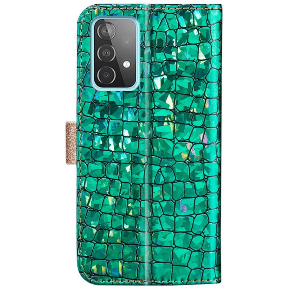 Lederhüllen Für Samsung Galaxy A33 5G Croc-diamanten