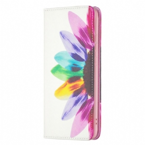 Schutzhülle Für Samsung Galaxy A33 5G Flip Case Aquarell Blume