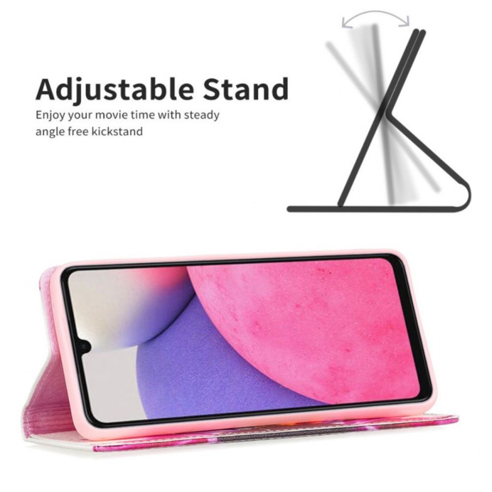 Schutzhülle Für Samsung Galaxy A33 5G Flip Case Aquarell Blume