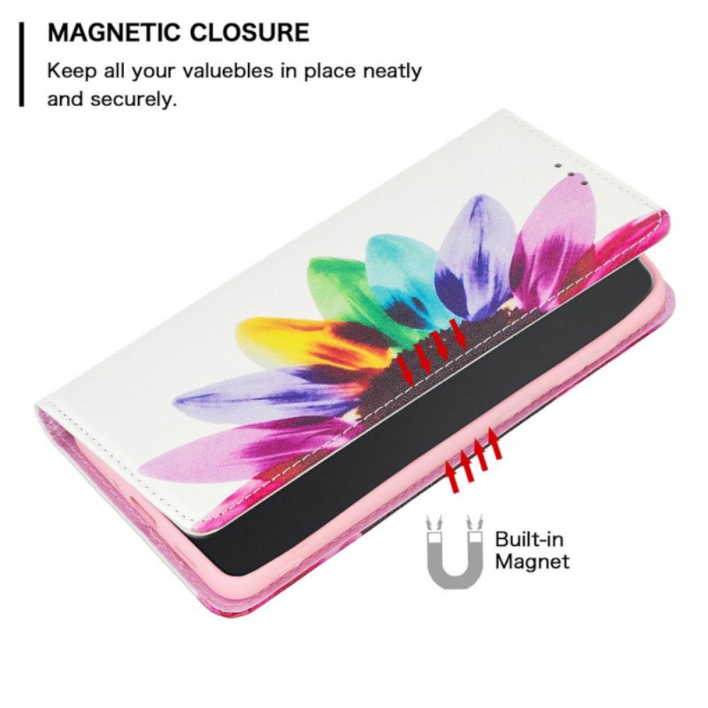 Schutzhülle Für Samsung Galaxy A33 5G Flip Case Aquarell Blume