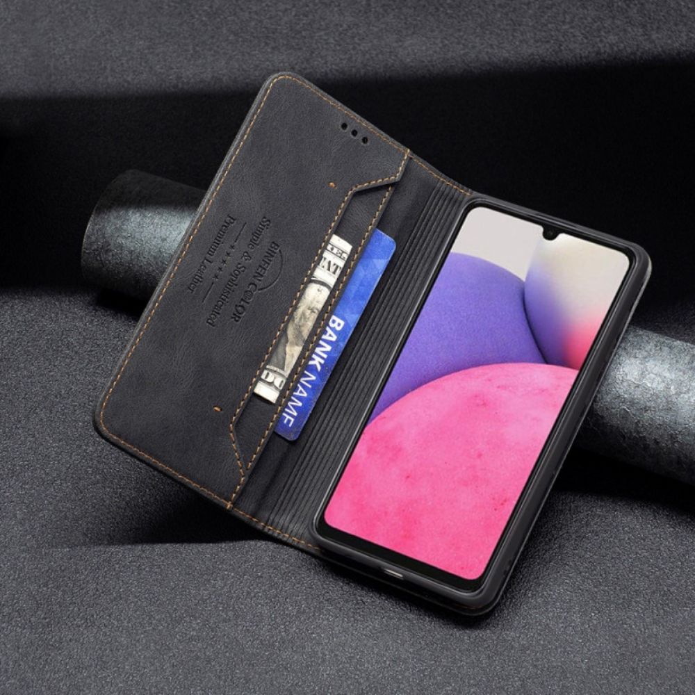 Schutzhülle Für Samsung Galaxy A33 5G Flip Case Rfid Couture Binfen Farbe