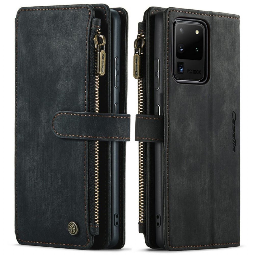 Flip Case Für Samsung Galaxy S20 Ultra Caseme Tasche Mit Reißverschluss