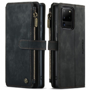 Flip Case Für Samsung Galaxy S20 Ultra Caseme Tasche Mit Reißverschluss