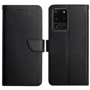 Flip Case Für Samsung Galaxy S20 Ultra Echtes Nappaleder