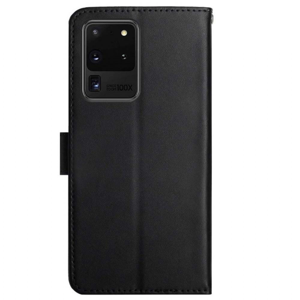 Flip Case Für Samsung Galaxy S20 Ultra Echtes Nappaleder