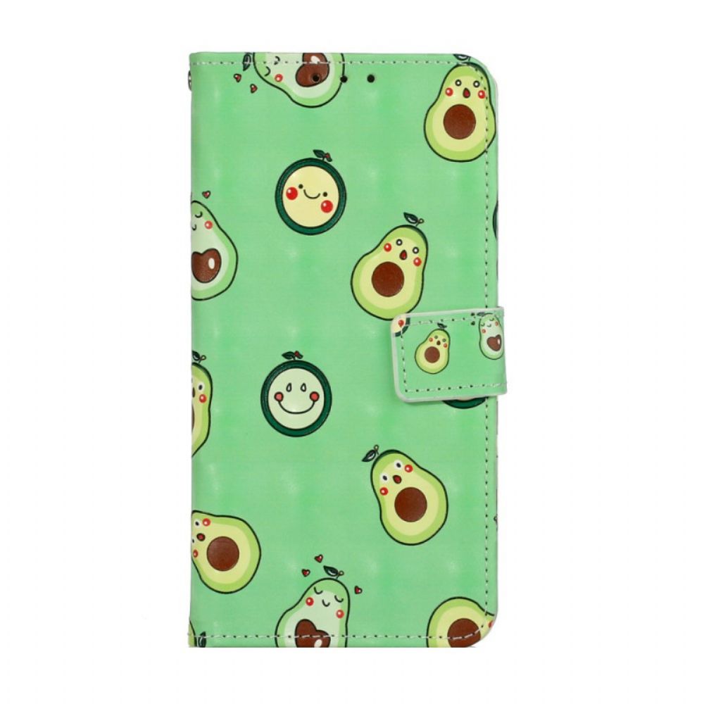 Flip Case Für Samsung Galaxy S20 Ultra Mit Kordel Avocado Verstellbarer Riemen