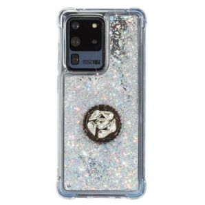 Hülle Für Samsung Galaxy S20 Ultra Glitzerring-halterung