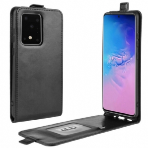 Lederhüllen Für Samsung Galaxy S20 Ultra Flip Case Faltbarer Ledereffekt