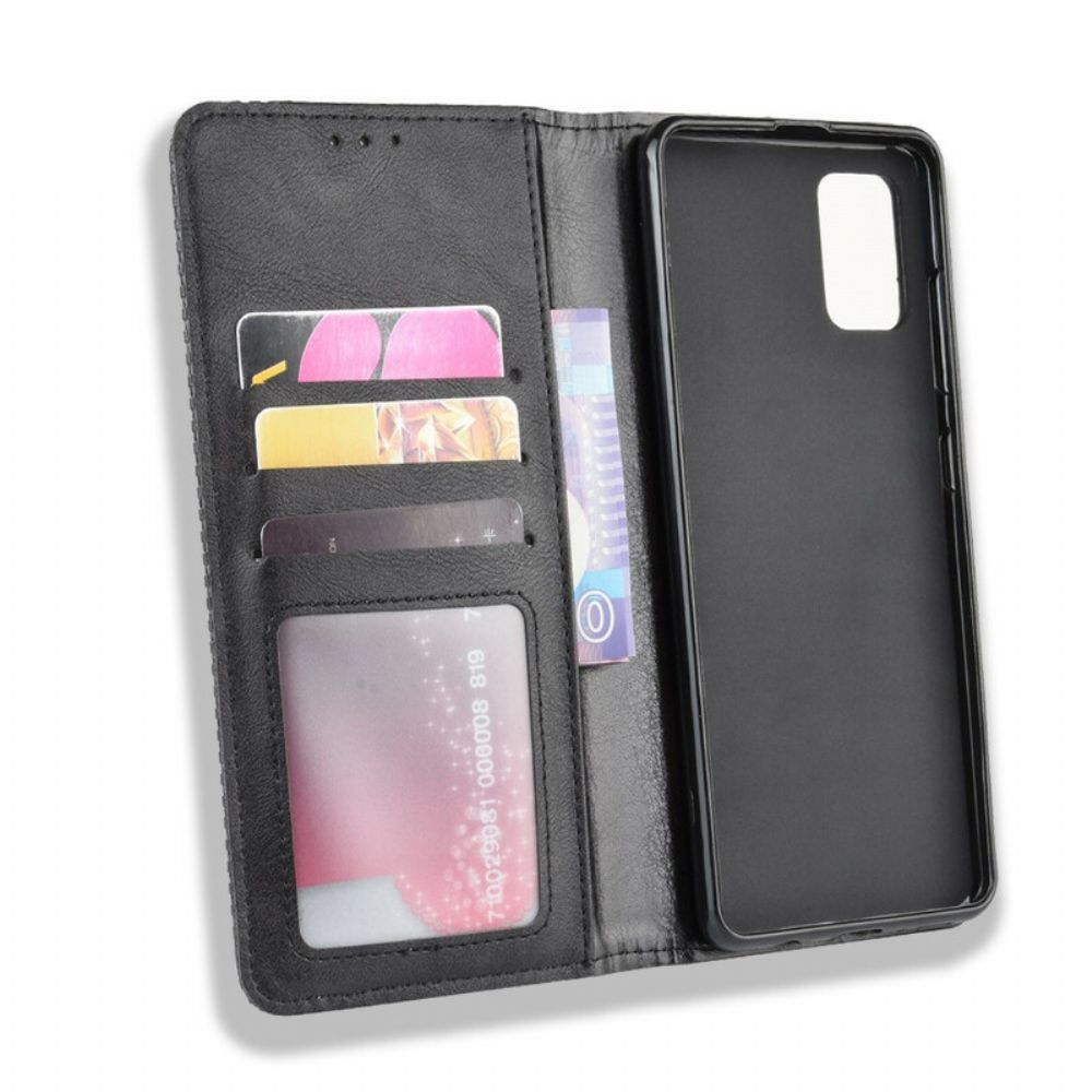 Schutzhülle Für Samsung Galaxy S20 Ultra Flip Case Stilisierter Vintage-ledereffekt