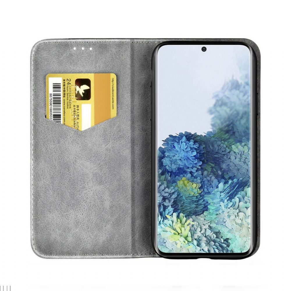 Schutzhülle Für Samsung Galaxy S20 Ultra Flip Case Zweifarbiger Ledereffekt